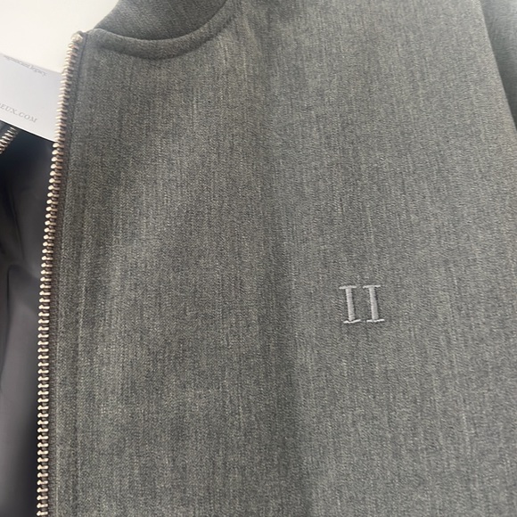 Les Deux Como Bomber Jacket, Color Grey Menlange - Picture 2 of 4